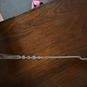 Elegant Silver Necklace with Intricate Design